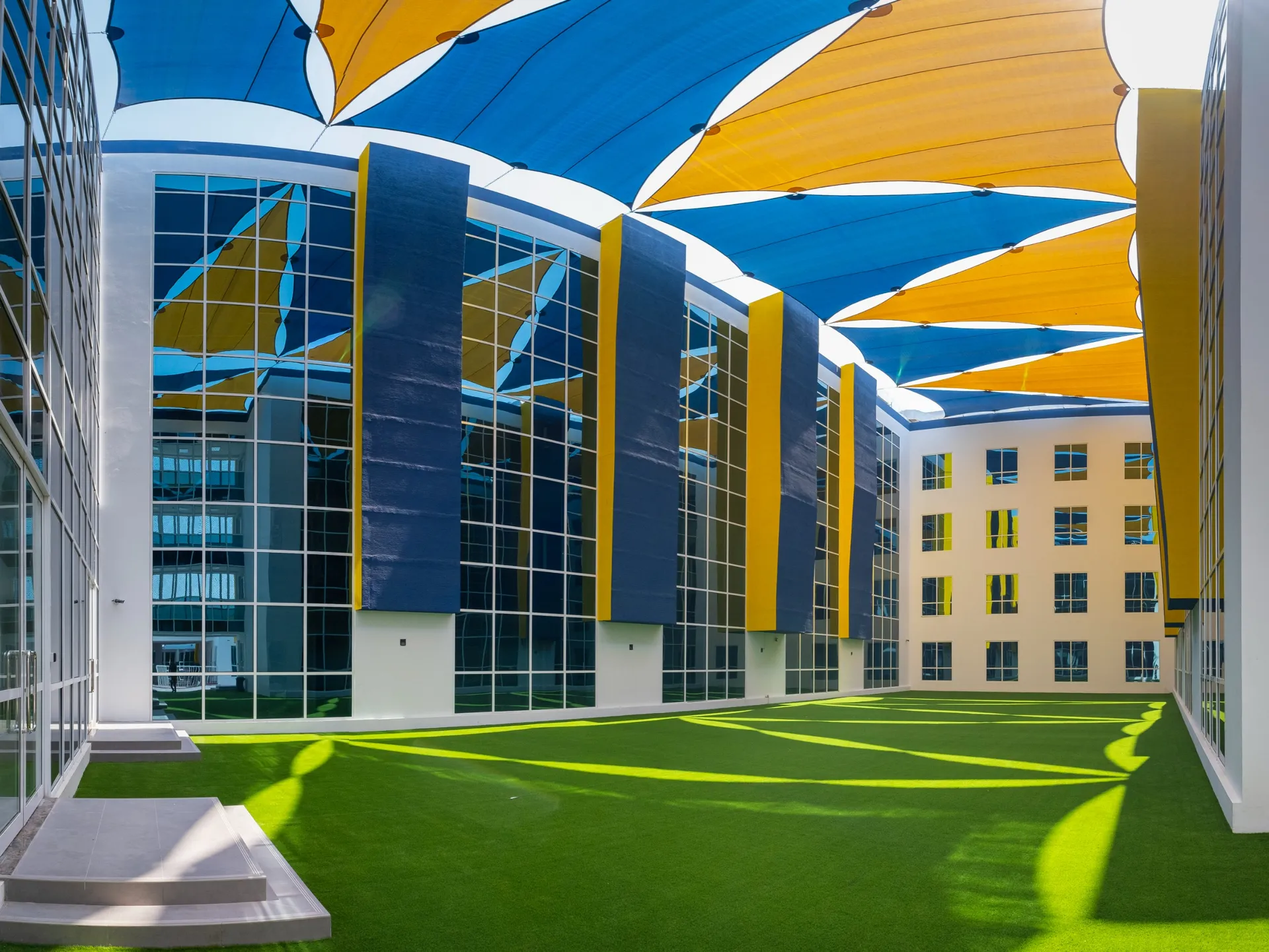 Durham School Dubai — central courtyard
